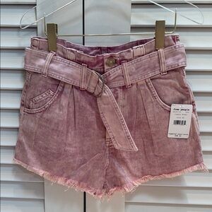 Free People High Waist Pink Shorts